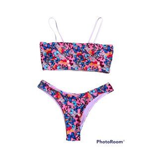 Womens Bikini Butterfly Swimsuit Bathing Suit size Small